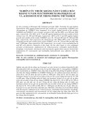 NGHIÊN CỨU THUỐC KHÁNG NẤM VÀ HÓA CHẤT KHÁNG VI NẤM PLECTOSPORIUM ORATOSQUILLAE VÀ ACREMONIUM SP. TRONG PHÒNG THÍ NGHIỆM docx