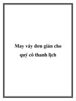 May váy đơn giản cho quý cô thanh lịch ppt