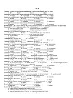 Đề luyện thi đại học môn tiếng Anh - Đề số 30 pptx