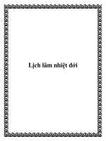 Lịch lãm nhiệt đới ppt