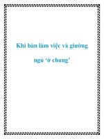 Khi bàn làm việc và giường ngủ ‘ở chung’ pptx