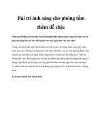 Bài trí ánh sáng cho phòng tắm thêm dễ chịu pptx