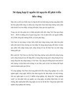 Sử dụng hợp lý nguồn tài nguyên để phát triển bền vững pdf