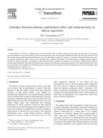 Interplay between phonon confinement effect and anharmonicity in silicon nanowires