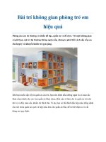 Bài trí không gian phòng trẻ em hiệu quả pot