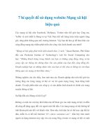 7 bí quyết để sử dụng website Mạng xã hội hiệu quả pptx