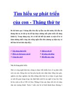 Tìm hiểu sự phát triển của con - Tháng thứ tư pptx