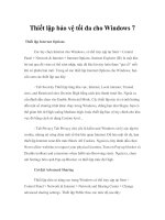 Thiết lập bảo vệ tối đa cho Windows 7 docx