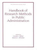 Handbook of Research Methods in Public Administration doc