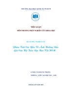 Phân Tích Các Yếu Tố Ảnh Hưởng Đến  Giá Căn Hộ Trên Địa Bàn TP.HCM