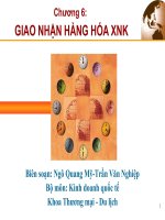 Chương 6: GIAO NHẬN HÀNG HÓA XUẤT NHẬP KHẨU ppt