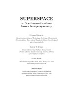 Superspace   1001 lessons in supersymmetry   s  gates, et al