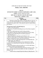 đáp án đề thi lý thuyết-lắp đặt thiết bị cơ khí-mã đề thi lđtbck – th (5)