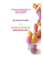 Đồ án:Nhà hàng xứ sở thần tiên Wonderland restaurant doc