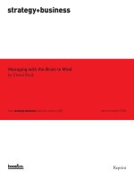 MANAGING WITH THE BRAIN IN MIND doc