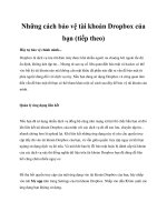 Những cách bảo vệ tài khoản Dropbox của bạn (tiếp theo) pot