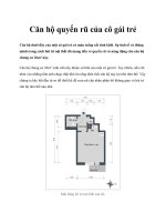 Căn hộ quyến rũ của cô gái trẻ pot