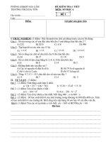 Đề kiểm tra 1 tiết số học lớp 6 trường Đa Tốn docx