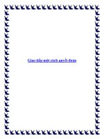 Giao tiếp một cách quyết đoán ppt