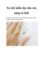 Tự chế nhẫn độc đáo cho nàng cá tính pot