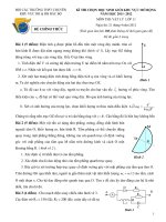 Đề thi HSG khu vực Bắc Bộ năm 2012 Môn Lý 11 doc