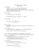 Đề Thi Thử Đại Học Khối A, A1, B,D Toán Học 2013 - Phần 30 - Đề 11 pdf