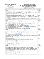 SỞ GIÁO DỤC VÀ ĐÀO TẠO BẮC GIANG ĐỀ THI CHÍNH THỨC - HƯỚNG DẪN CHẤM BÀI THI KỲ THI CHỌN HỌC SINH GIỎI CẤP TỈNH MÔN THI: SINH HỌC - LỚP 12 doc