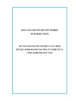 luận văn kế toán doanh thu chi phí và xác định kết quả kinh doanh tại công ty tnhh tm và công nghiệp phương nam