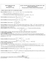 TUYỂN TẬP ĐỀ THI THỬ ĐẠI HỌC NĂM HỌC 2012 - 2013 MÔN TOÁN KHỐI B - MÃ SỐ B1 docx