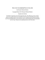 How to Use Your Spiritual Power to Get a Job pdf