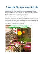 7 mẹo nhỏ để có góc vườn xinh xắn pot