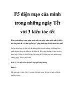 F5 diện mạo của mình trong những ngày Tết với 3 kiểu tóc tết pptx