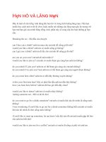 Tiếng anh theo chủ đề - Hẹn hò và lãng mạn docx