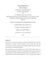 THE MACHINERY OF THE UNIVERSE MECHANICAL CONCEPTIONS OF PHYSICAL PHENOMENA ppt