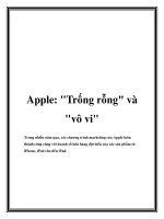 Apple: trống rỗng và vô vị docx