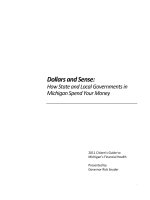 DOLLARS AND SENSE: HOW STATE AND LOCAL GOVERNMENTS IN MICHIGAN SPEND YOUR MONEY docx