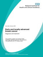 Early and locally advanced breast cancer - Diagnosis and treatment pdf