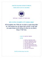 Niềm tin vào dịch vụ ngân hàng điện tử: Ảnh hƣởng của các thuộc tính website và đặc tính của ngân hàng truyền thống tới niềm tin của khách hàng ở Việt Nam