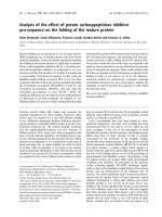 Báo cáo khoa học: Analysis of the effect of potato carboxypeptidase inhibitor pro-sequence on the folding of the mature protein pot