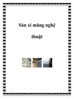Sàn xi măng nghệ thuật ppt