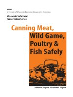 CANNING MEAT, WILD GAME, POULTRY & FISH SAFELY ppt