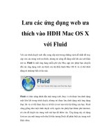 Lưu các ứng dụng web ưa thích vào HĐH Mac OS X với Fluid docx