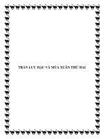 TRẦN LƯU HẬU VÀ MÙA XUÂN THỨ HAI pptx