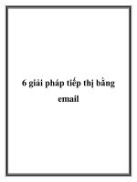 6 giải pháp tiếp thị bằng email pot