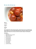 Bò, lợn viên xốt chua cay pptx