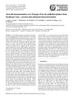 Aircraft measurements over Europe of an air pollution plume from Southeast Asia – aerosol and chemical characterization pot