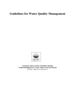 Guidelines for Water Quality Management: CENTRAL POLLUTION CONTROL BOARD ‘PARIVESH BHAWAN’, EAST ARJUN NAGAR, DELHI pptx