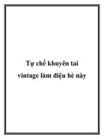 Tự chế khuyên tai vintage làm điệu hè này docx