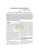 Kết quả nghiên cứu giống vừng mới VĐ11 pot