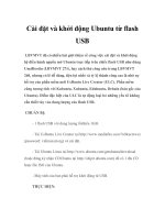 Cài đặt và khởi động Ubuntu từ flash USB pot